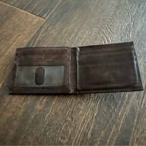 Croft & Barrow Rich Brown Leather Card Holder
